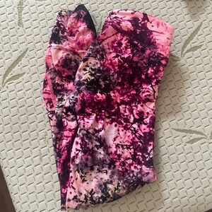 Calvin Klein Performance Pink and Black Leggings